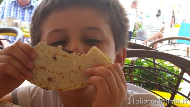 piadina con la nutella
