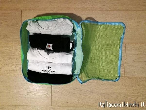 magliette come metterle in valigia