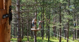 Parco avventura Gran Sasso interno percorsi bambini grandi