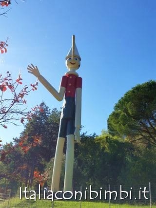 Pinocchio gigante al Parco di Pinocchio di Collodi