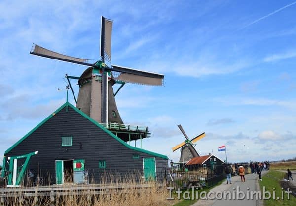 mulino a vento falegnameria a Zaanse Schans