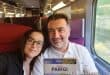 noi sul treno TGV per Parigi