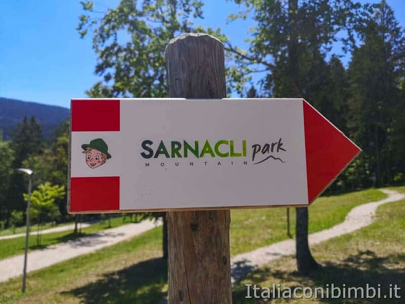 Sarnacli Park - cartello percorso